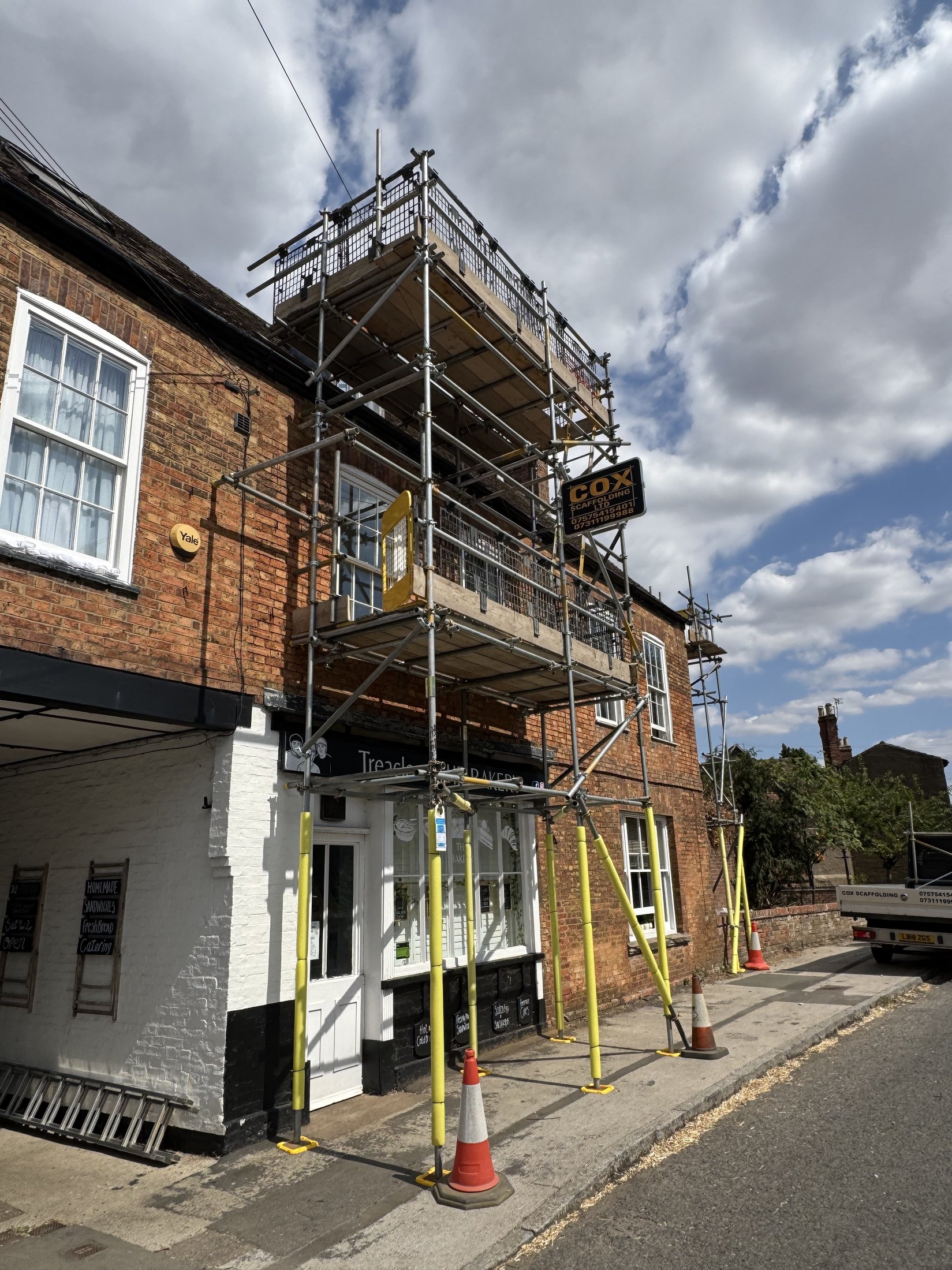 Scaffolding project site